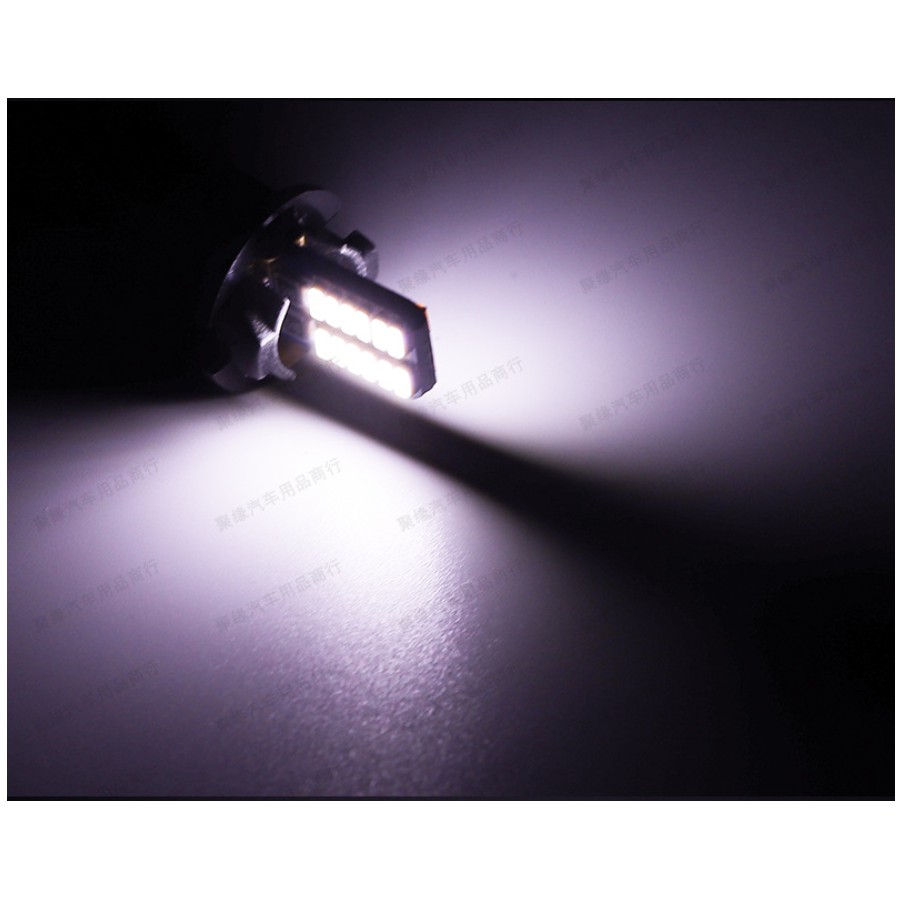 Bóng đèn led T10 3014 24smd 12V (trắng) (đèn biển số xe)
