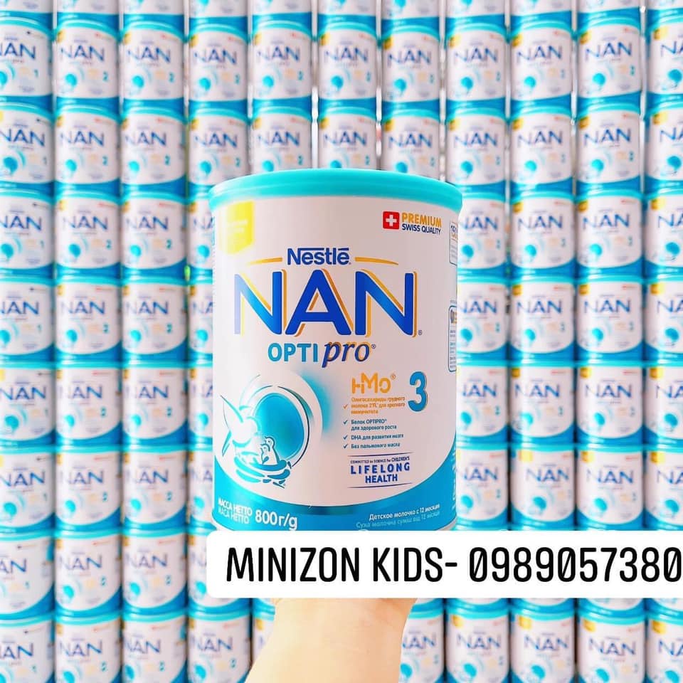 [Mẫu mới HMO] Sữa Nan Nga 800g Đủ Số 1,2,3,4 | Minizon Kids