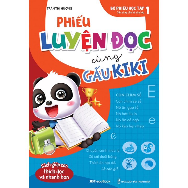 Sách - Phiếu Luyện Đọc Cùng Gấu Kiki - Sẵn Sàng Cho Bé Vào Lớp 1