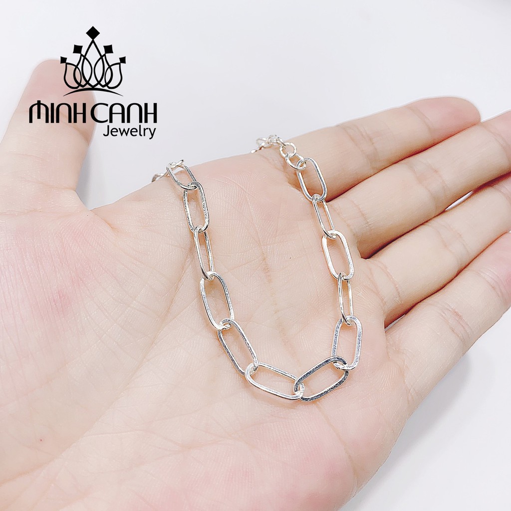 Lắc Tay Bạc Dây Xích Đơn Giản Cá Tính - Minh Canh Jewelry