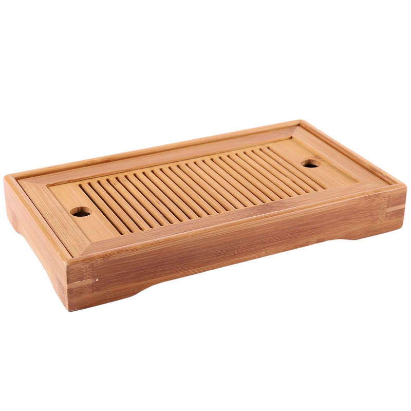 Khay Đựng Trà Bằng Gỗ Tre Phong Cách Trung Hoa Kích Thước 25x14 X 3.5cm