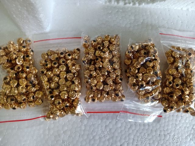 Combo 10 Viên Bi Vàng 6 Ly Dùng Để Mix Vòng