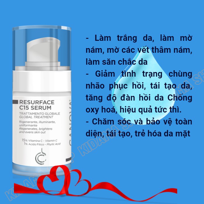 Kem dưỡng da hỗ trợ trắng da mờ Nám CANOVA VITAMIN C15 (30ml) dưỡng da trẻ hóa da chống lão hóa - nhập Ý | BigBuy360 - bigbuy360.vn