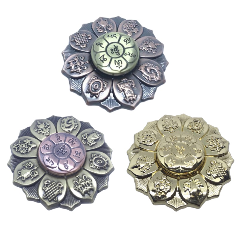 Con Quay Đồ Chơi Fidget Spinner BằNg Kim LoạI HìNh PhậT Giáo Cho Nữ