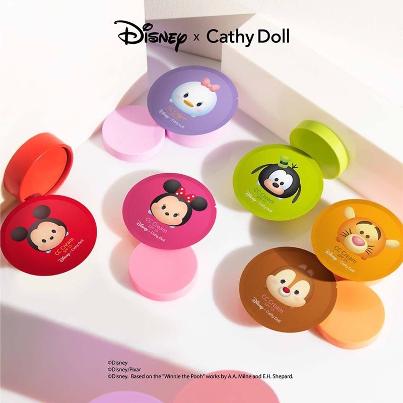[Du lịch bỏ túi] Kem nền CC Cream SPF15 Cathy Doll Disney Tsum Tsum 4ml