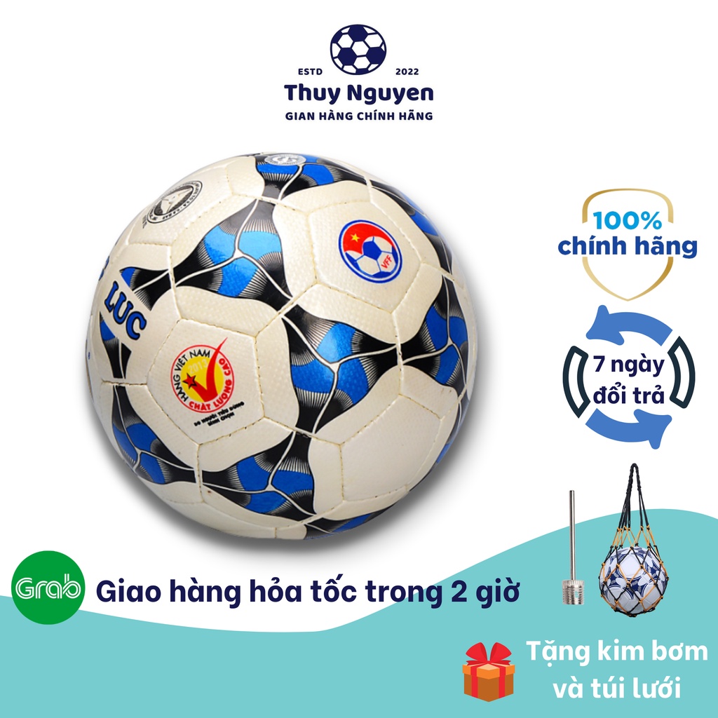Quả bóng đá động lực UCV 3.05 số 4 và số 5 chính hãng tặng kèm kim bơm bóng và túi lưới TN023