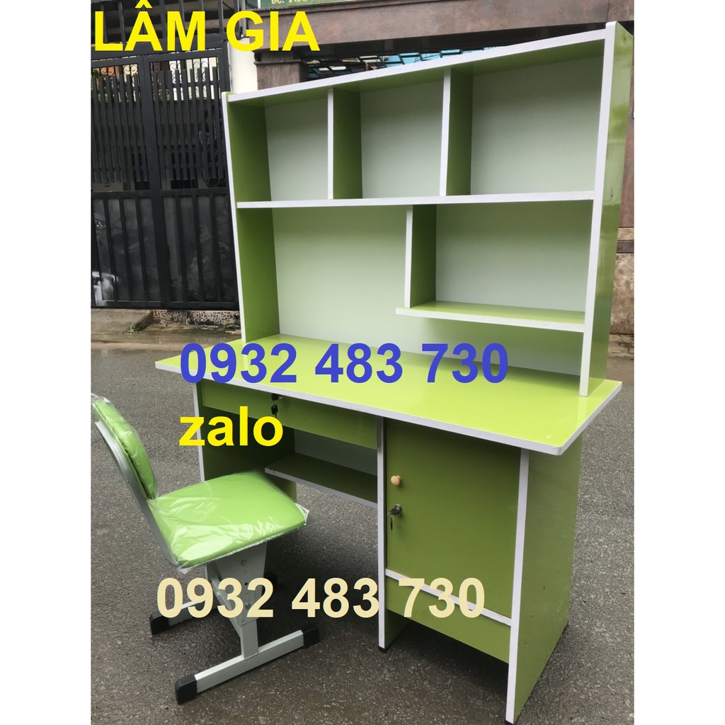 Bàn học sinh có kệ rộng 1m kèm ghế đa màu HCM | BigBuy360 - bigbuy360.vn