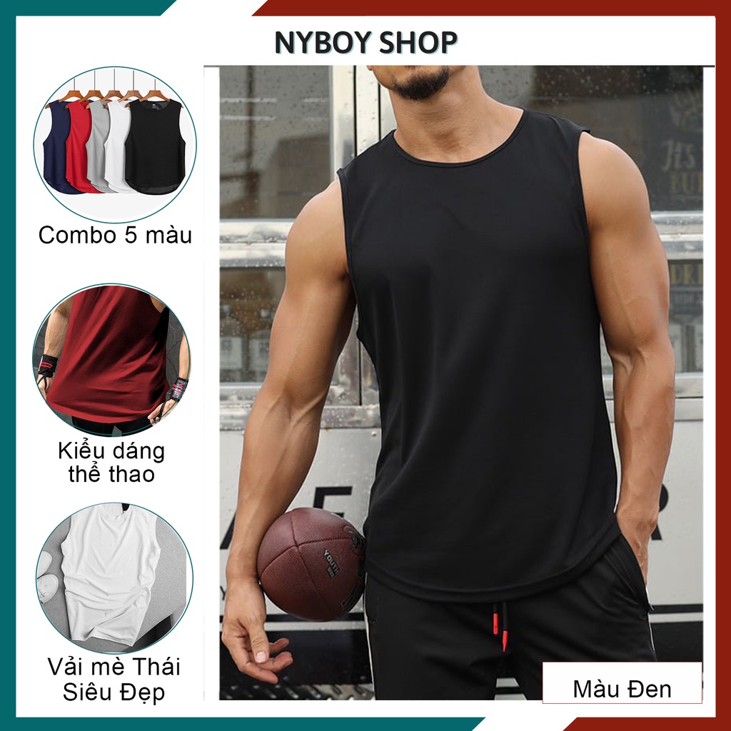 Áo thun ba lỗ nam sát nách, áo ba lỗ nam hàn quốc tanktop basic màu trơn