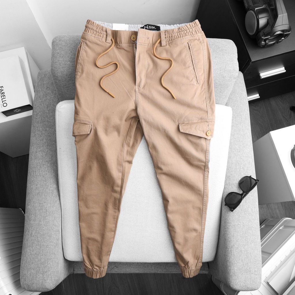 Quần Jogger túi hộp nam - Quần túi hộp kaki nam  - JGTH350