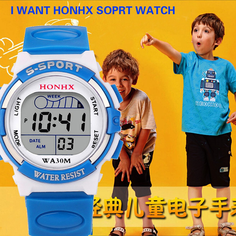 Đồng Hồ Điện Tử Thể Thao Chống Nước Cho Bé Trai | BigBuy360 - bigbuy360.vn