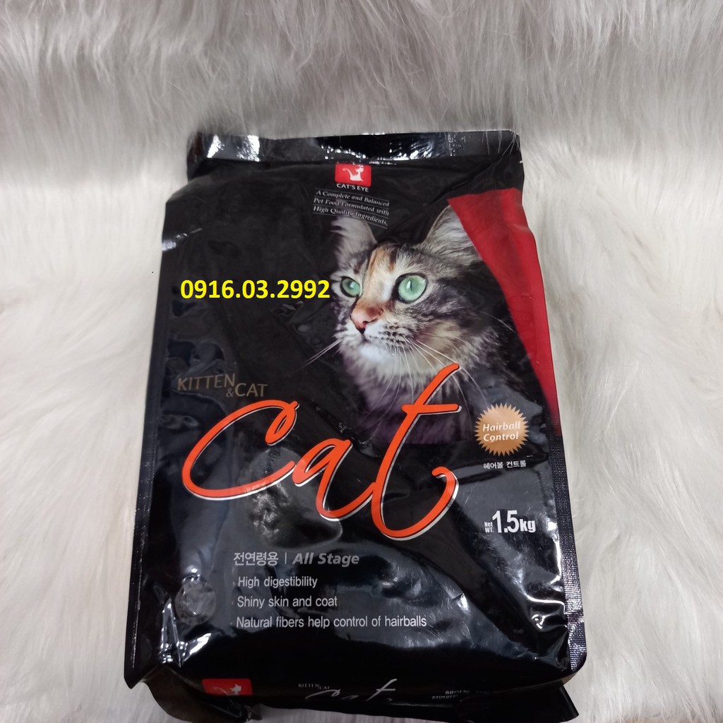 Thức ăn cho mèo Cat eye 1,5kg - Tiêu búi lông