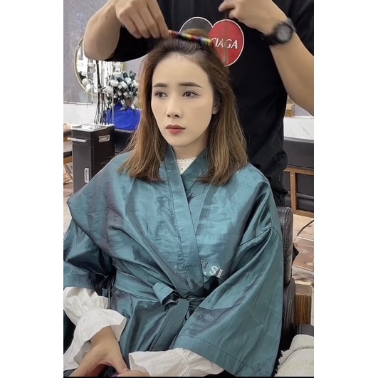 Áo choàng lụa makeup,salon,spa -áo choàng ngủ
