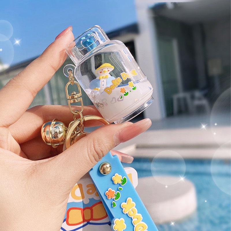 Móc khóa Vịt bình sữa Dake Duck độc đáo quà tặng bạn bè người thân, trang trí, móc túi xách móc balo trang trí - Ráp