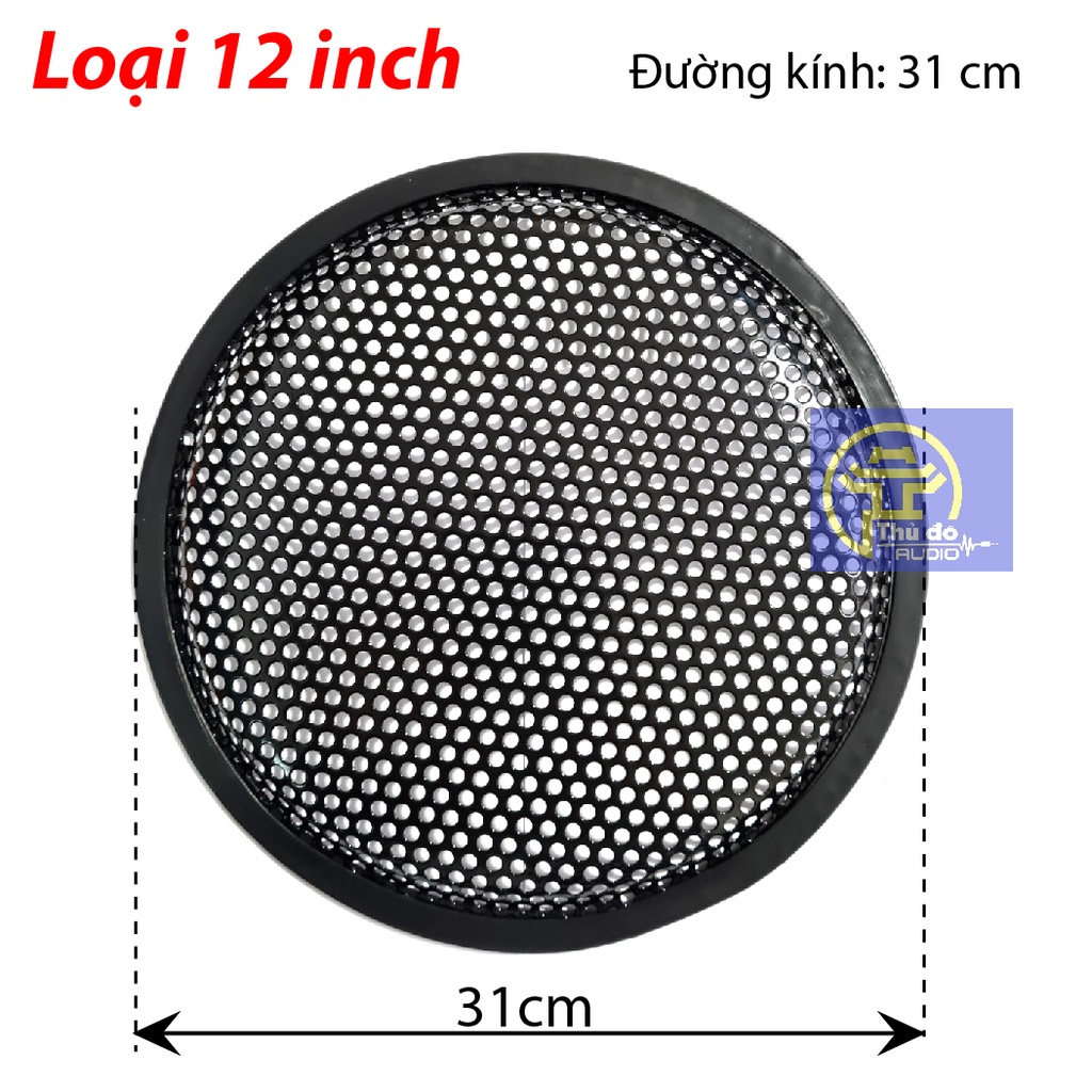 Màng lưới bảo vệ loa từ 5 inch đến 15 inch - Màng loa, mặt nạ loa bằng sắt dùng cho loa sân khấu hoặc loa ô tô