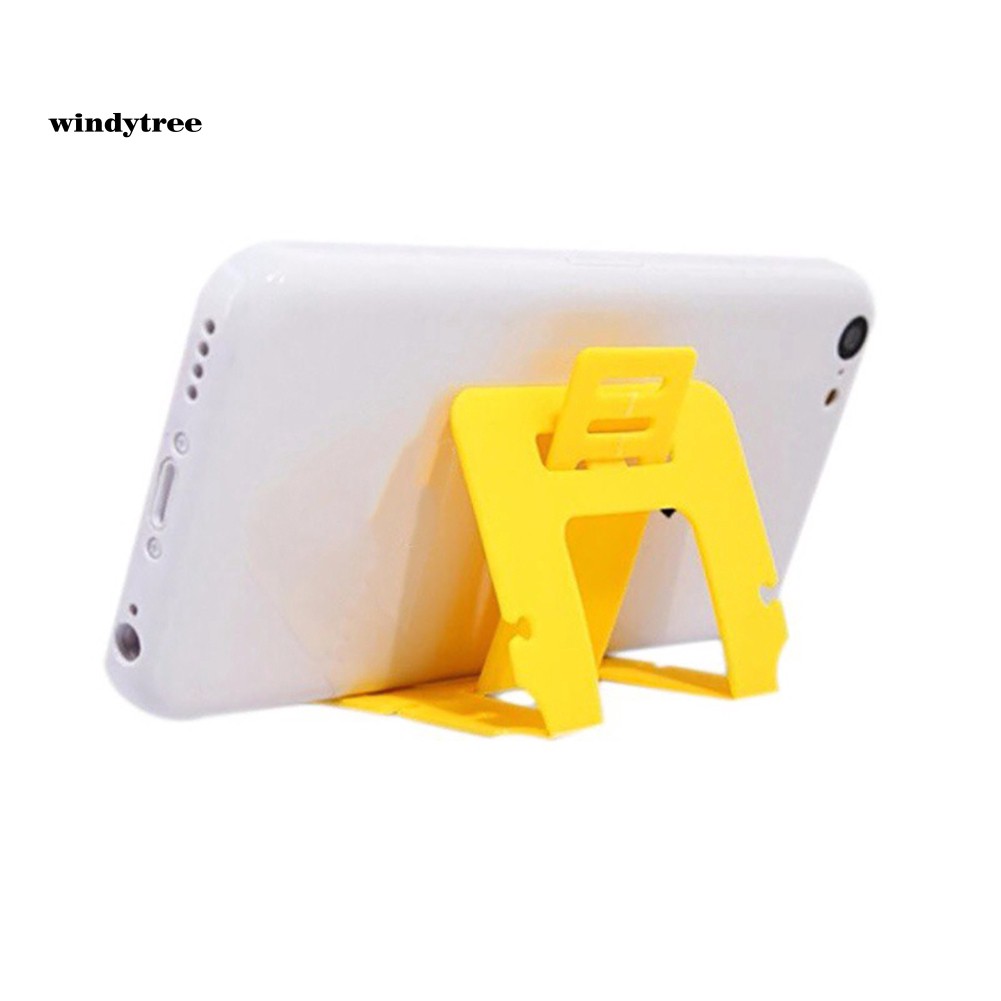 WDTE 5Pcs Lazy Plastic Universal Portable Foldable Card Mobile Phone Stand Holder