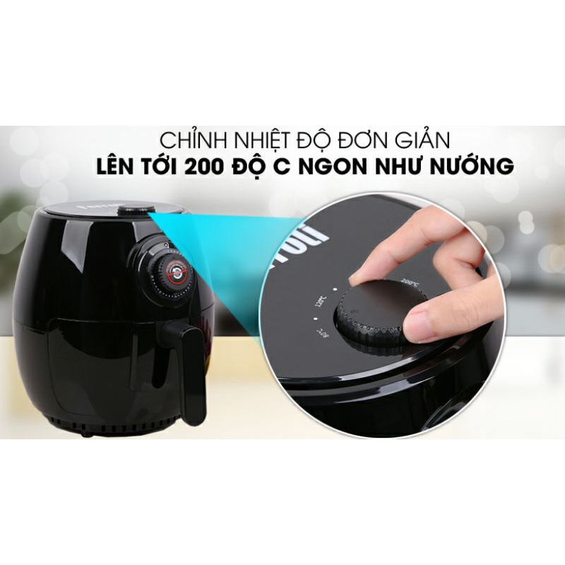 (Giá Hủy Diệt) Nồi chiên không dầu Ferroli FAF-4.0M dung tích 4 lít