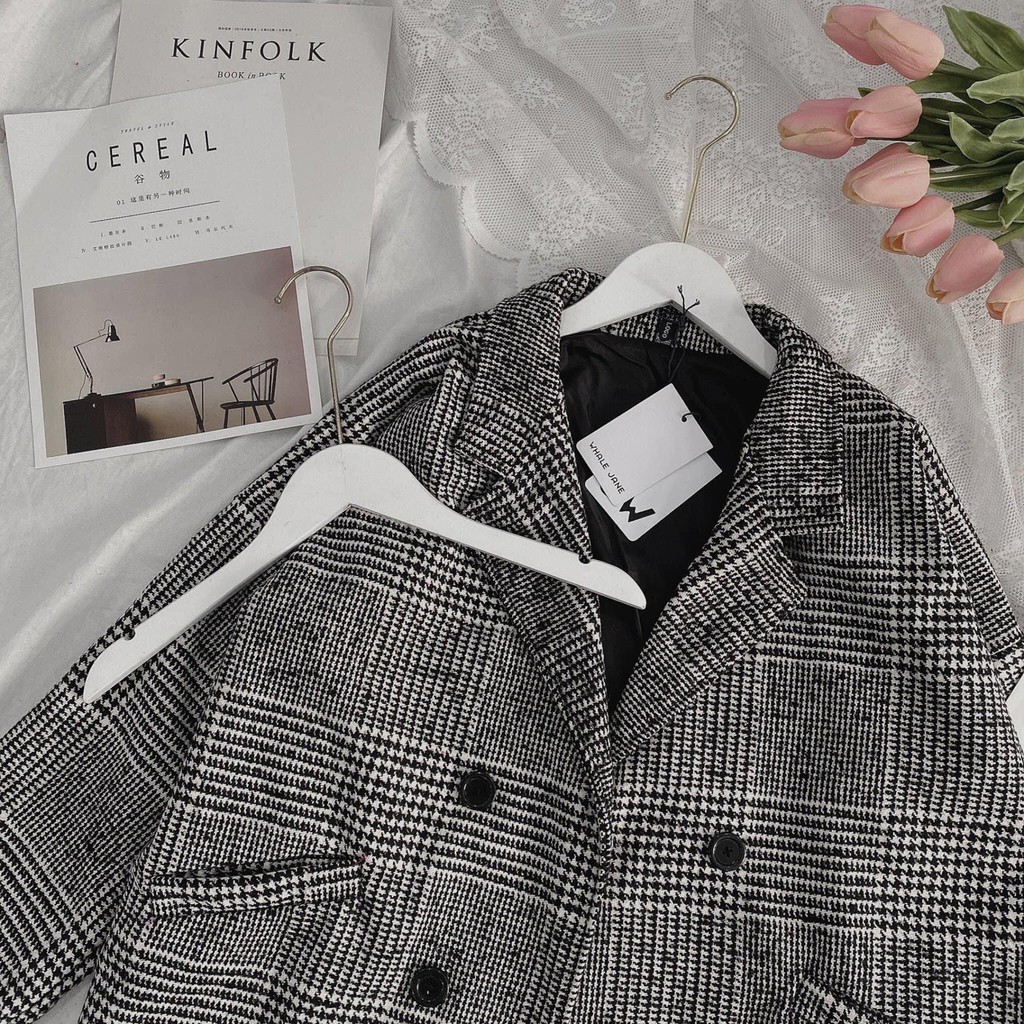 Áo dạ Nữ  🔥FREESHIP🔥 Áo khoác dạ CARO -Chất dày dặn cực ấm 😍 Dáng Hàn cực Sang - Hàng Cao Cấp | BigBuy360 - bigbuy360.vn