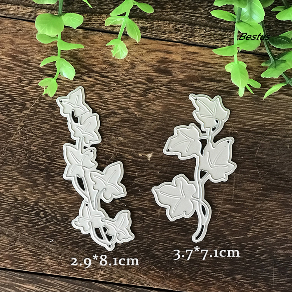 Khuôn Cắt Giấy Làm Từ Kim Loại Tạo Hình Lá Trang Trí Scrapbook