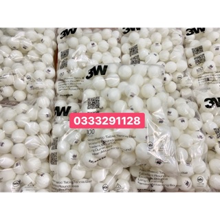 Quả bóng bàn tập luyện 3W ABS thi đấu 40+ túi 100 quả