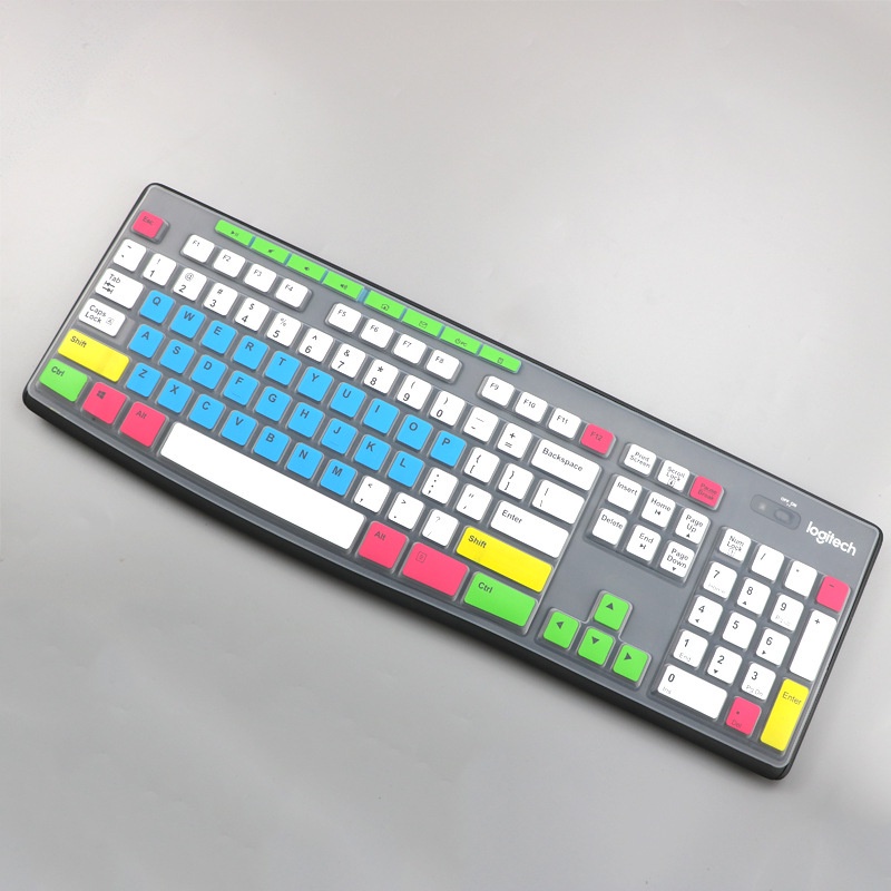 Miếng bọc bàn phím bằng silicon mềm cho Logitech K200 Mk260 Mk275 Mk200 17 Inches