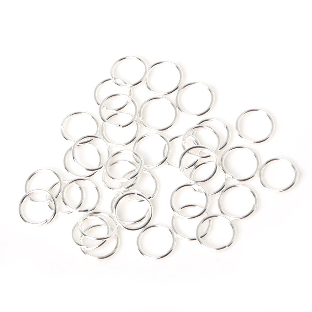 Vòng nối bạc dùng làm trang sức thủ công 3 4 5 6 7 8 10 mm