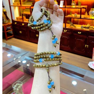 Vòng Tay Trầm Hương Chuỗi Tràng Hạt 108 Trầm Tốc Mix Đá Hợp Mệnh Phong Thuỷ