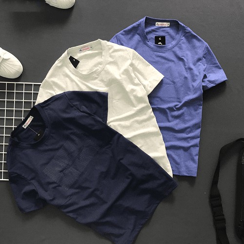 ÁO THUN NAM CỔ TRÒN IN DẬP CÁ HEO