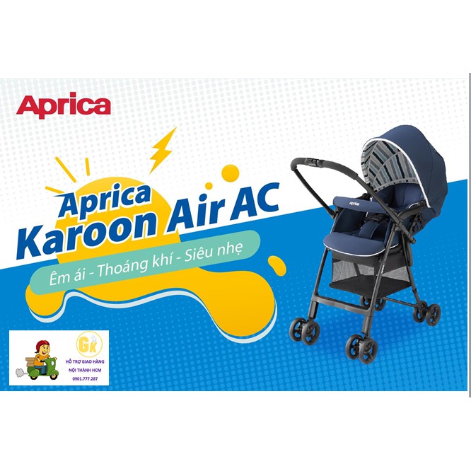 Xe đẩy Aprica Karoon Air AC xe đẩy 2 chiều Nhật Bản