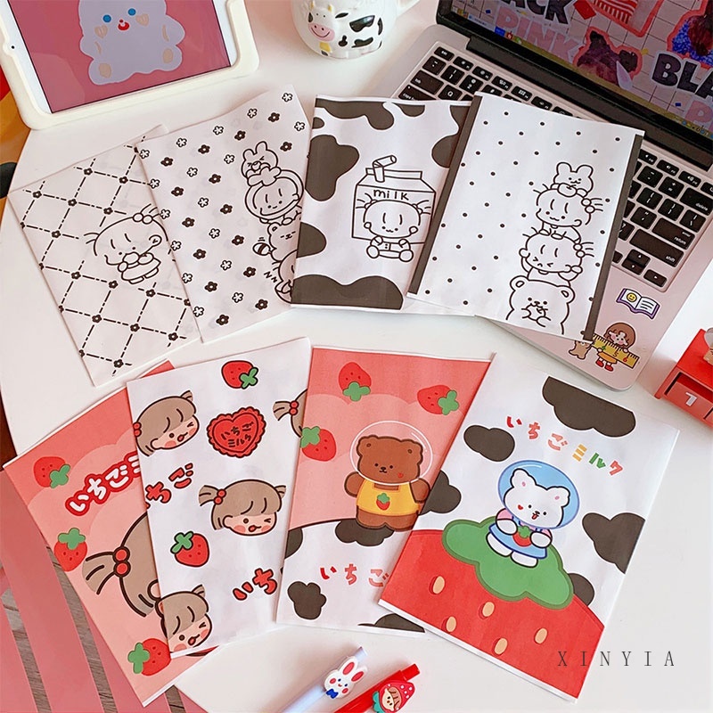 Túi Giấy Đựng Đồ Ăn Vặt Họa Tiết Trái Dâu Dễ Thương