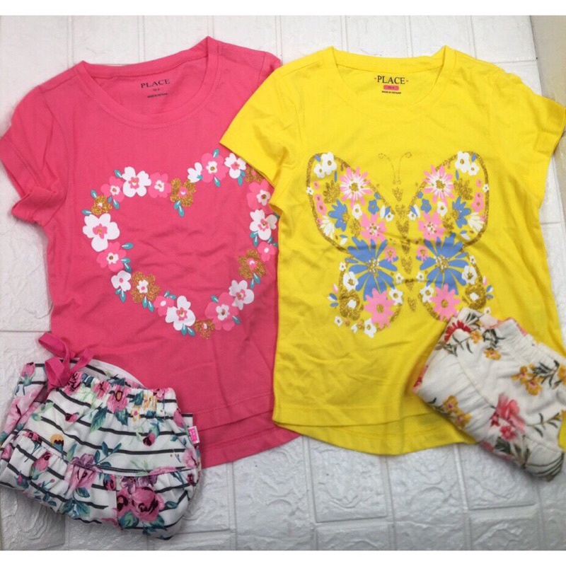 Set bộ áo thun + quần siêu xinh cho bé gái 14 - 45kg