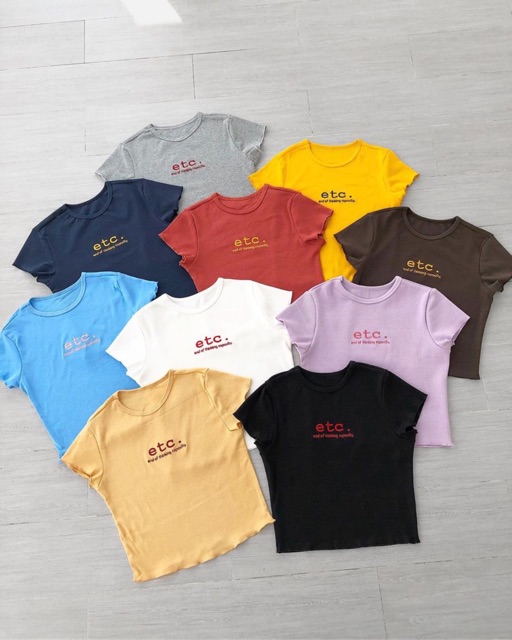 🥗ÁO CROPTOP THÊU CHỮ