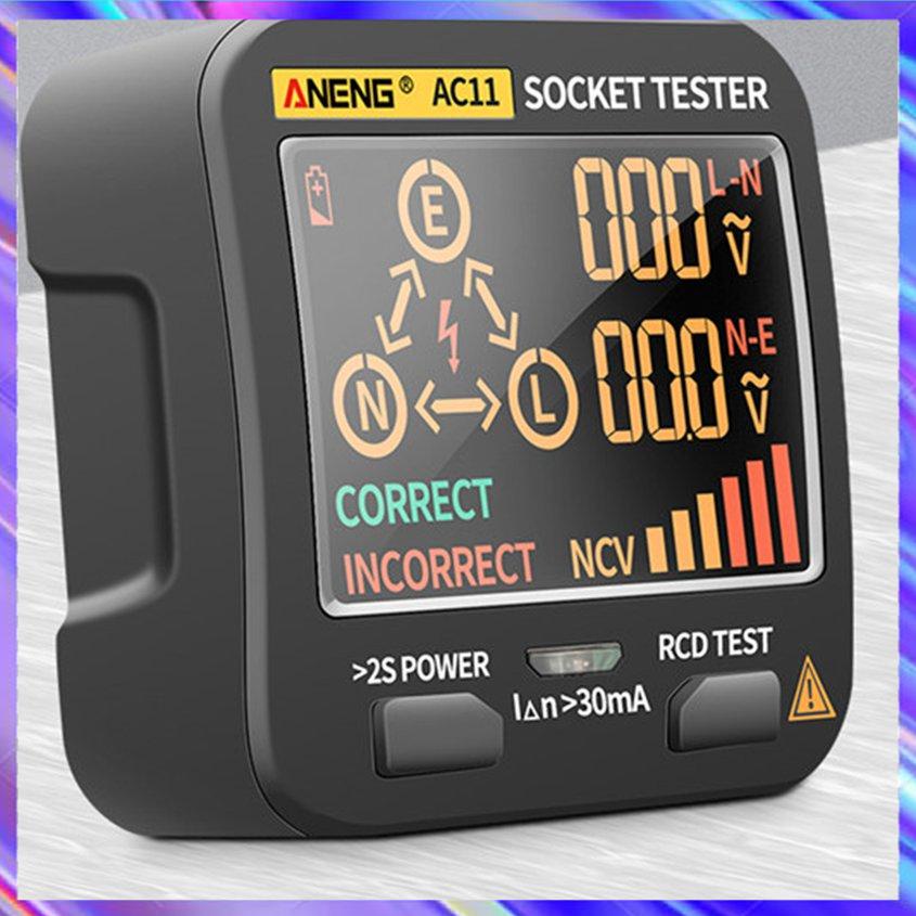 AC11 Socket Tester Pro Voltage Test Socket Detector UK EU Plug Ground