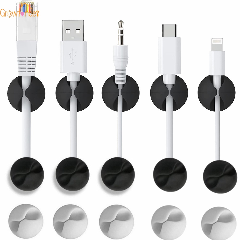 1 Kẹp Silicone Giữ Dây Cáp Gọn Gàng Đa Năng