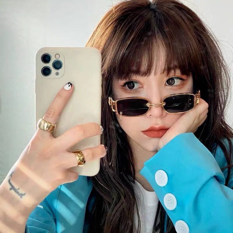 Kính mát gọng vuông dài chống tia UV400 phong cách Hàn Quốc thời trang dành cho cả nam và nữ