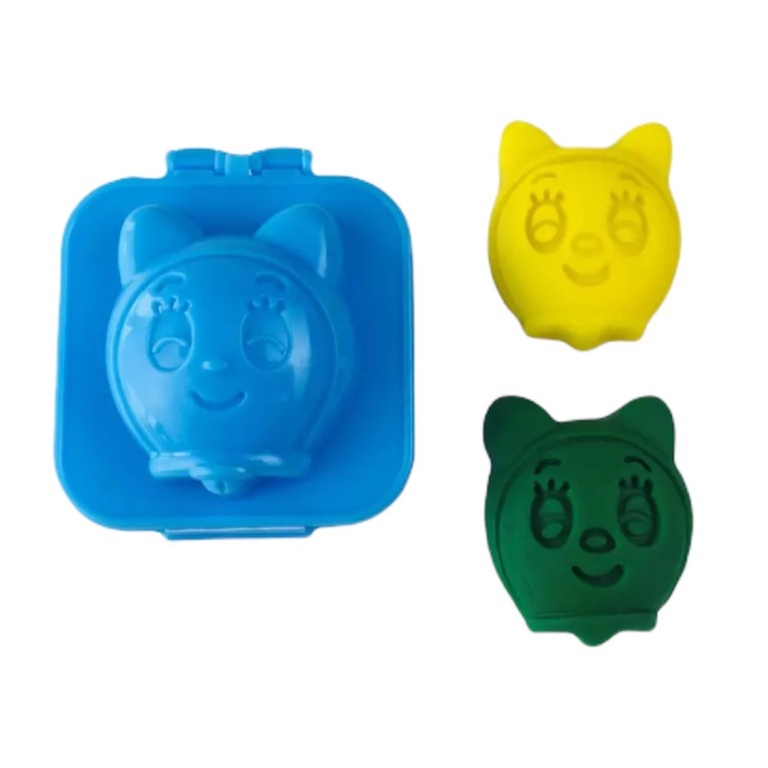 Khuôn con Mèo 3D chơi với đất nặn an toàn bột nặn TAKACOL