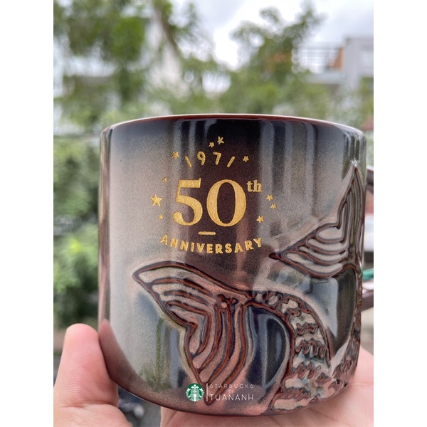 Ly Sứ Starbucks 50th Anniversary Mug 12Oz