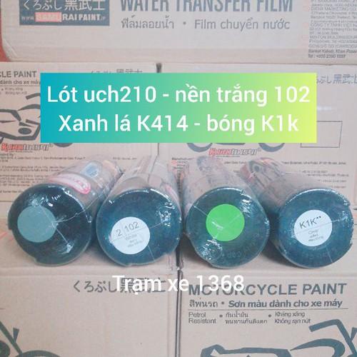 SƠN SAMURAI COMBO SƠN MÀU XANH LÁ KAWASAKI GỒM 4 CHAI, hàng xịn giá tốt, hàng xịn giá tốt