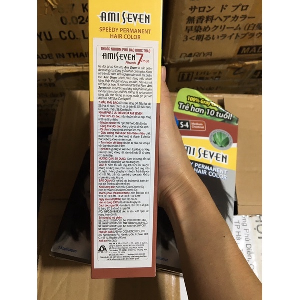 Nhuộm tóc phủ bạc ami seven