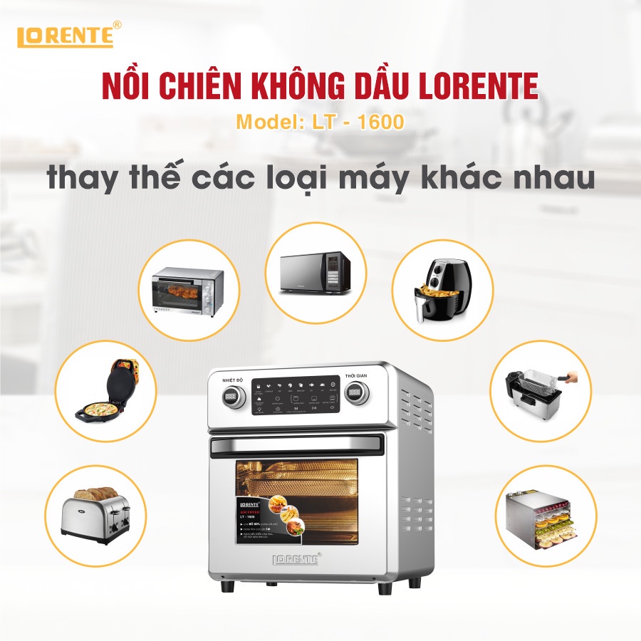 Nồi chiên không dầu 16 lít Lorente LT 1600- 16Lit