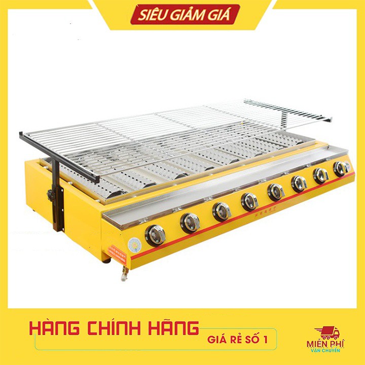 Bếp nướng ga 8 đầu đốt - Bếp nướng sử dụng gas 8 họng ET-K288