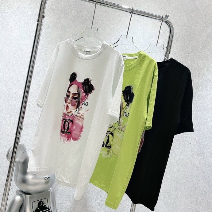 Áo thun tay lỡ cô gái đeo kính DAISY BELLE năng động, sành điệu, thoải mái DS001