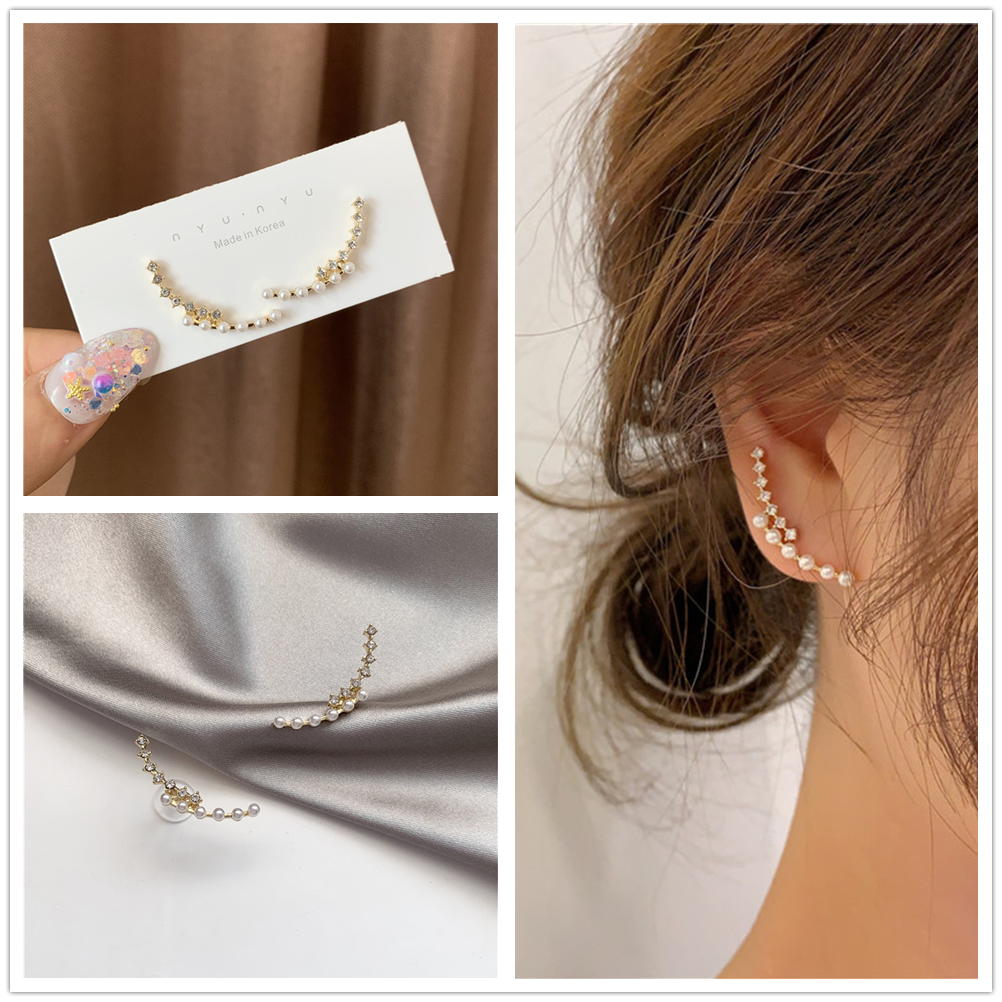 Trâm Cài Tóc Đính Hạt Giả Ngọc Trai