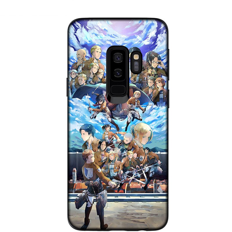 Ốp điện thoại silicon mềm in hình Attack on Titan UI101 cho Samsung A6 A8 Plus A2 Core A3 A5 A7