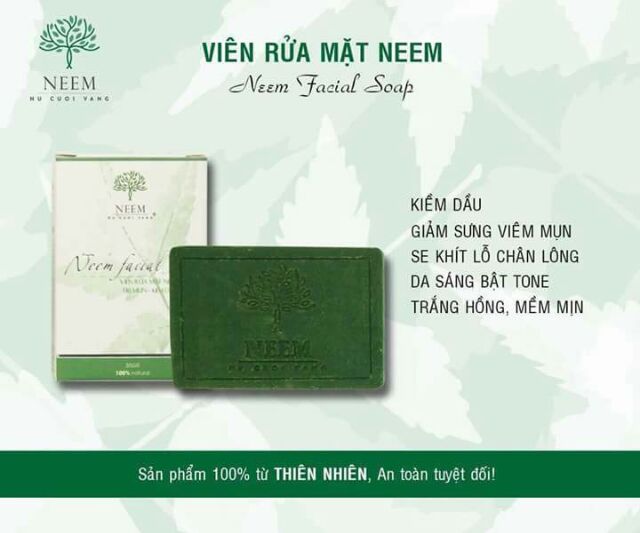 VIÊN RỬA MẶT NEEM