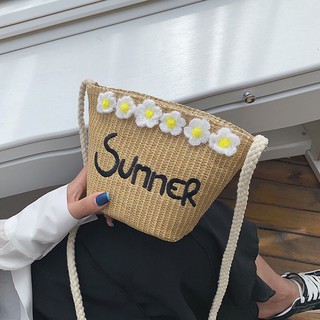 Túi  cói hoa cúc Summer