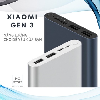 [Có sẵn] Pin Dự Phòng Xiaomi Gen 3 – Sạc Dự Phòng 10000mAh – 20000mAh – Type C