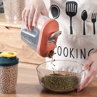 Nhà bếp nhựa giữ nhiệt đồ hộp kín khí, đậu nguyên hạt và hộp bảo quản ngũ cốc, hộp bảo quản