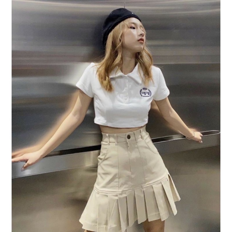 Áo Croptop Cổ Polo | BigBuy360 - bigbuy360.vn