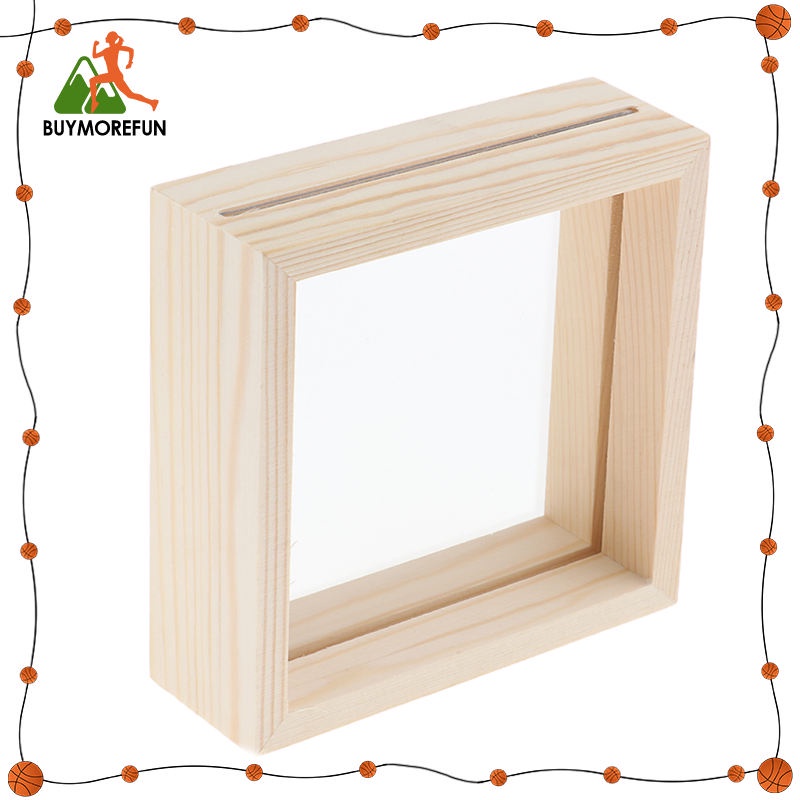 Khung ảnh trong suốt với khung kính gỗ phong cách cổ điển hiện đại