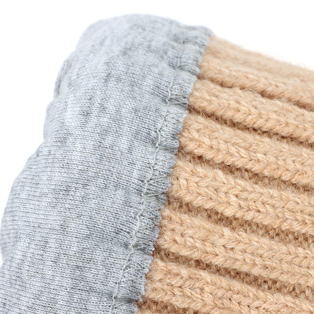 Mũ Beanie Tai Gấu Mềm Co Giãn Giữ Ấm Mùa Đông